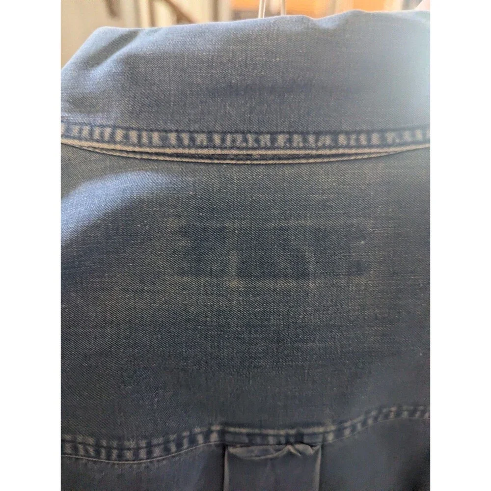 Banana Republic Vintage 80s 90s Denim Shirt Sz Large Tranisitional Era Y2k